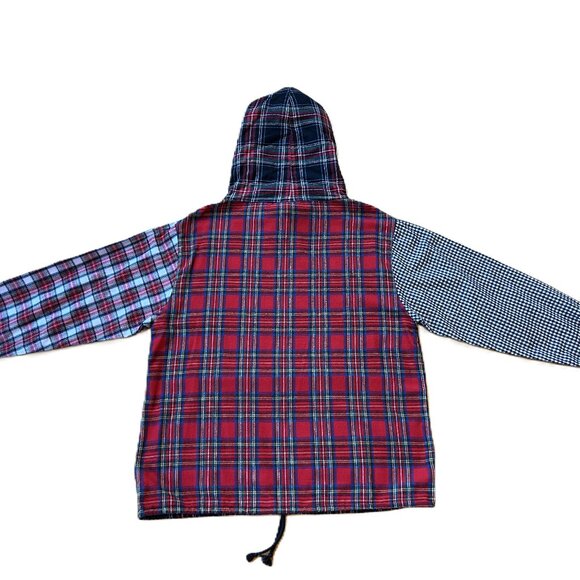 Plaid Patchwork Flannel Pullover Jacket (NEW) - Picture 11 of 14